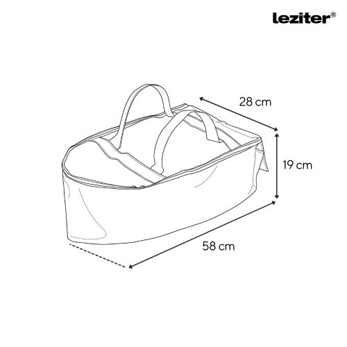 Etetőhajó táska C,X,Z,V modellekhez 58x28x19 cm zöld