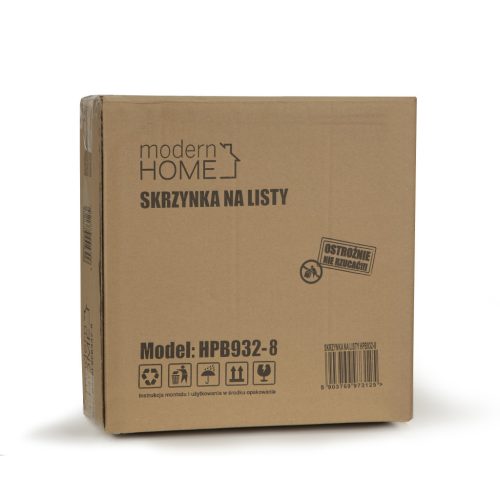 Postaláda horganyzott acélból újságtartóval antracit