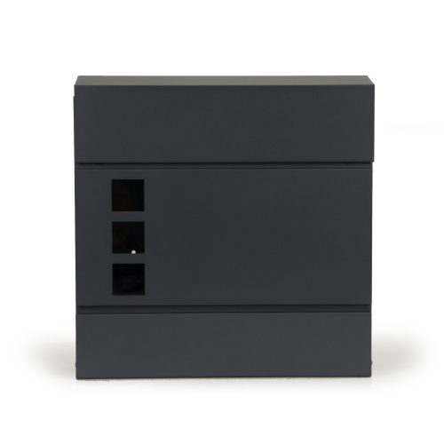 Postaláda horganyzott acélból újságtartóval antracit