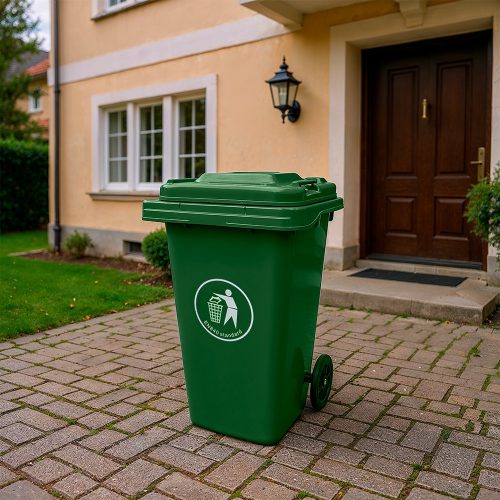 Hulladéktároló 240L zöld