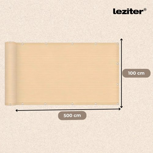 Erkély árnyékoló, belátásgátló 5 m bézs