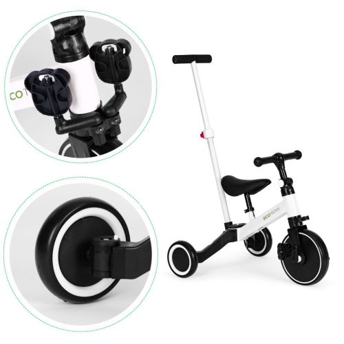 Háromkerekű tricikli tolókarral 2 az 1-ben